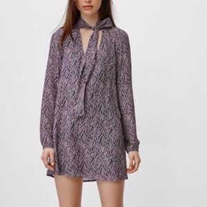 TALULA Tie-Neck Mini Dress